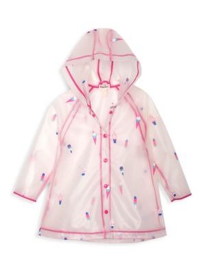 Little Girl's & Girl's Cool Treats Clear Swing Raincoat