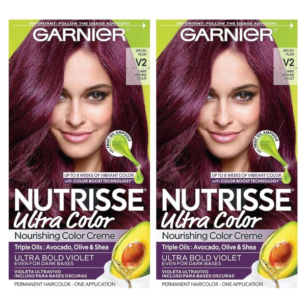 Garnier 2支装紫罗兰色染发剂2.9折热卖热卖  染发不伤发