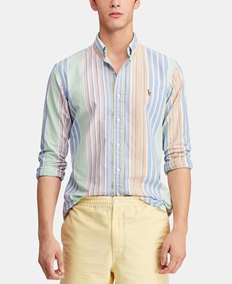 Men's Classic Fit Striped Cotton Shirt