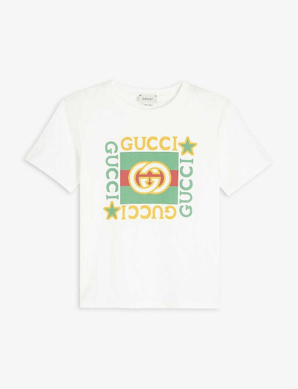 Logo-print cotton T-shirt 4-10 years
