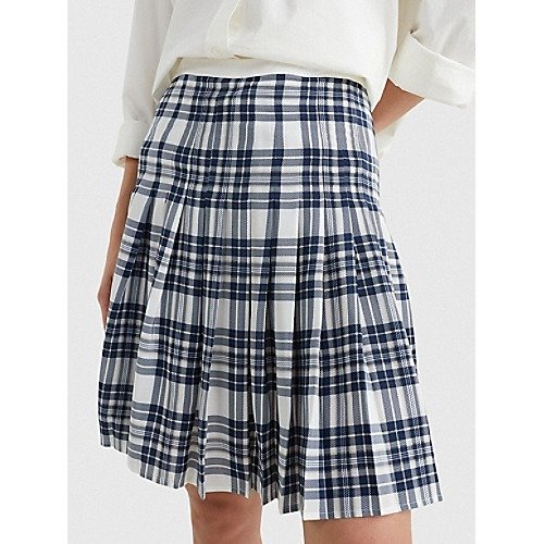 Icon Pleated Silk Skirt | Tommy Hilfiger