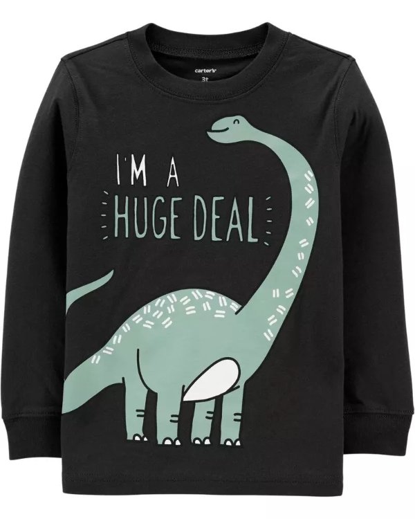 Dinosaur Huge Deal Jersey TeeDinosaur Huge Deal Jersey Tee