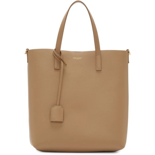 - Taupe Toy North/South Shopping Tote