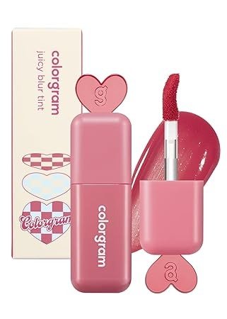 COLORGRAM Juicy Blur Tint 02 Guava Bolt | Daily Semi-Matte, Semi-Glossy, Long-Lasting Lip Stain, Moisturizing, Buildable & Blendable, highly Pigmented (0.12 Fl. Oz.)