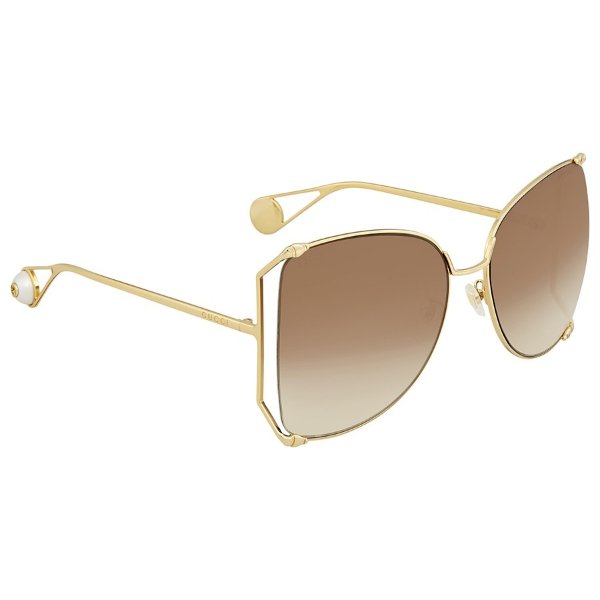 Brown Gradient Sunglasses GG0252S-003 63
