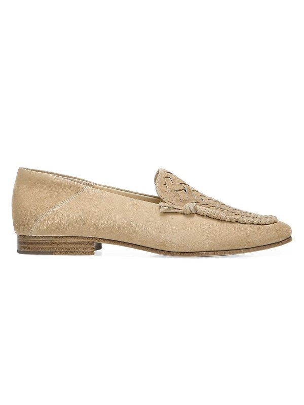 Anika Woven Suede Loafers