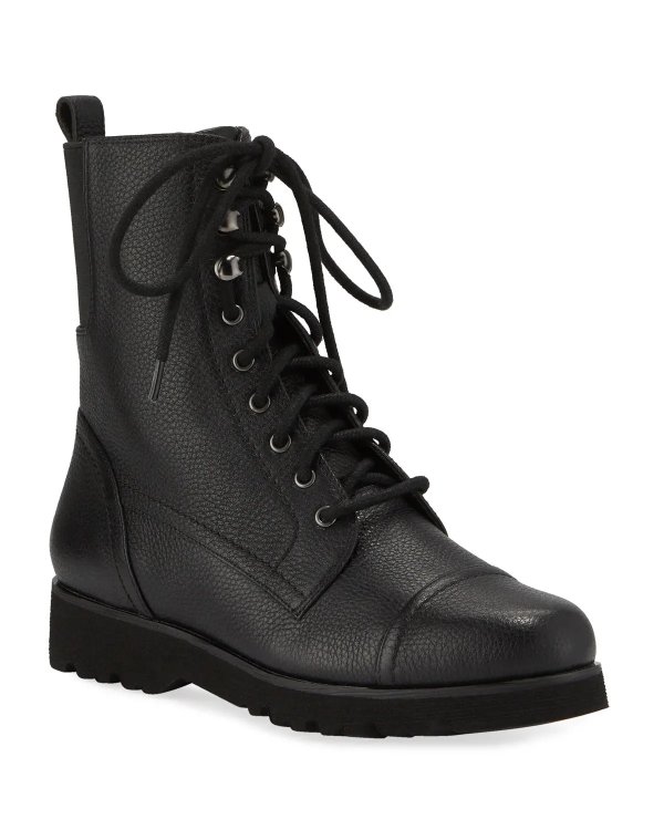 Camren Cap-Toe Leather Hiker Boots