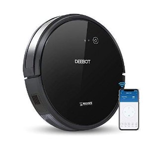ECOVACS DEEBOT 601 Robot Vacuum Cleaner with S-Shaped Systematic Movement, App Controls, Max Mode Power Suction & 2 Specialized Cleaning Modes for Pet Hair, Thin Carpets & Hard Floors
