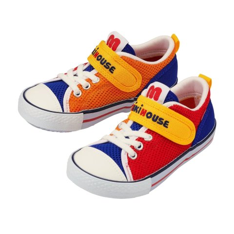 MIKI HOUSEDouble Russell Mesh Sneakers for Kids - Retro color block