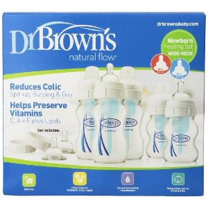 Dr. Brown's Natural Flow Newborn Feeding Set, Wide Neck