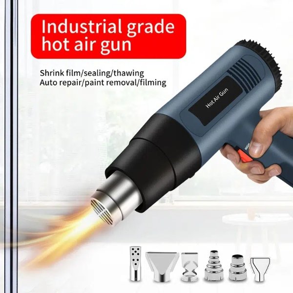 Hand-held 2000w Power Hand Tools, Heating Element 866a Hot Air Gun For Bending,molding,plastics Drying And Thawing - Industrial & Scientific - Temu