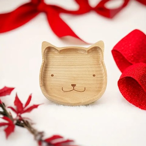 木质小猫猫餐盘