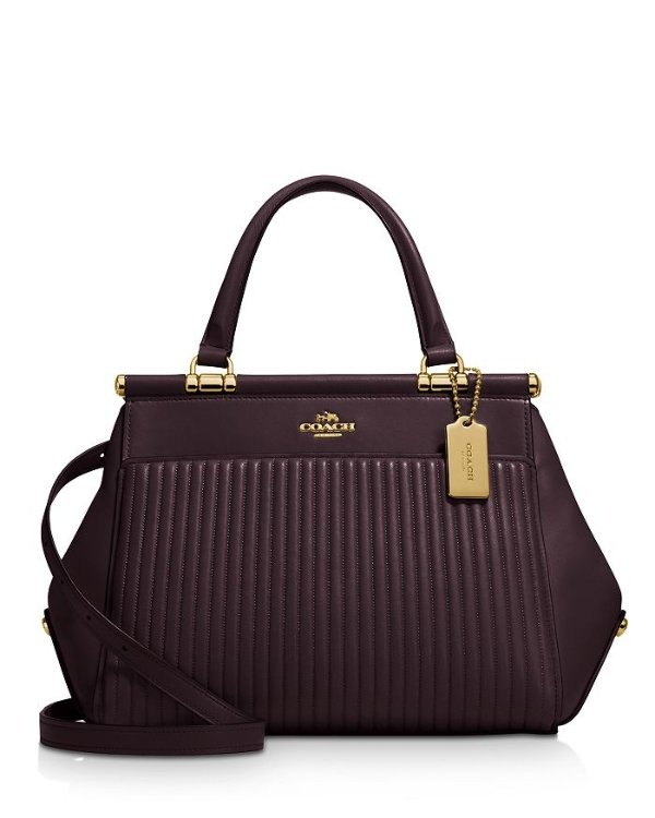 Grace Quilted Leather Satchel