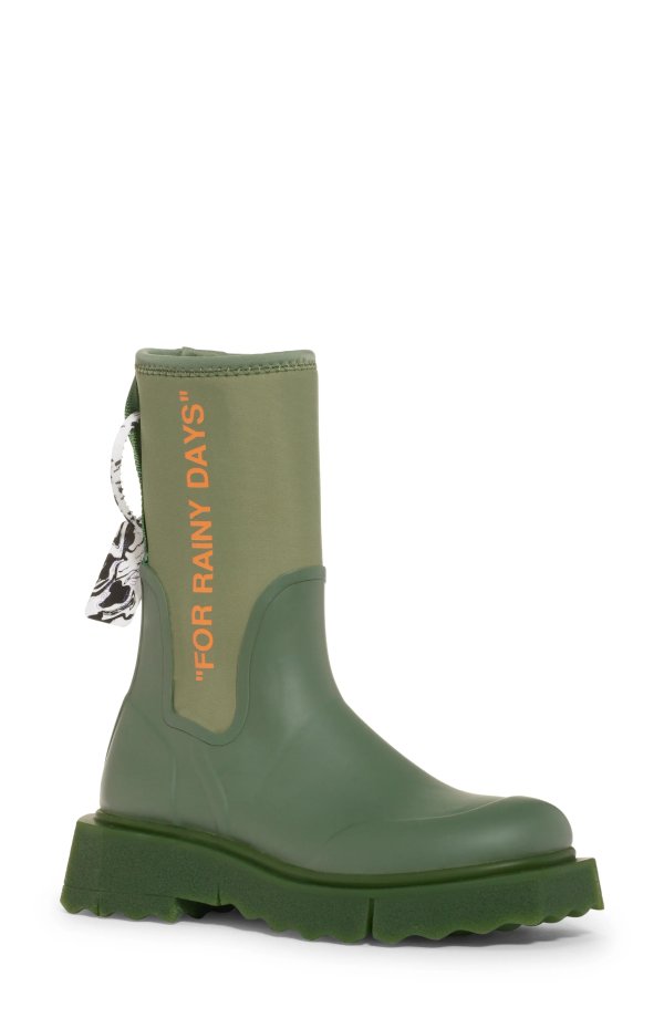 For Rainy Days Sponge Sole Chelsea Rain Boot