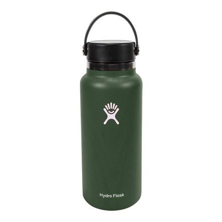 Flask "Enjoy Every Moment" Engraved 2.0 32 oz Wide Mouth Water Bottle Olive