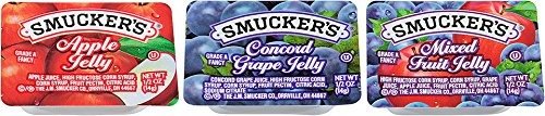 Grape Jelly, Apple & Mixed Fruit, 1/2 oz, 200 Count