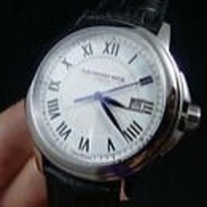 RAYMOND WEIL  Tradition White Dial Stainless Steel Black Leather Men’s Watch 5578-STC-00300