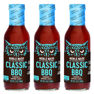 Noble Made by The New Primal, Classic BBQ Sauce 12 oz, 3 pack