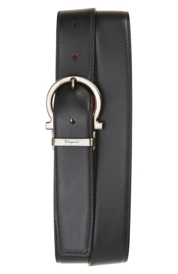 Gancio Leather Reversible Belt
