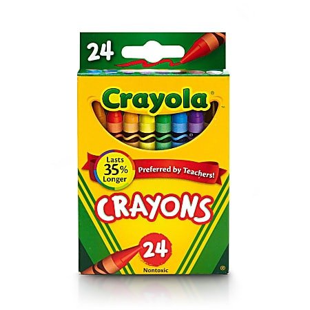 Crayola Crayons Assorted Colors 24 PK - Office Depot