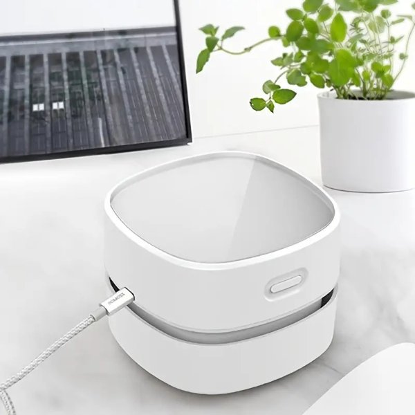 Portable Rechargeable Small Office Desktop Computer Keyboard Eraser Dust Clean Desk Table Mini Vacuum Cleaner Smart Tabletop Dust Sweeper - Electronics - Temu