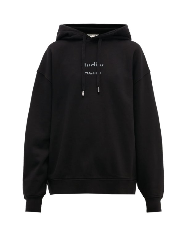 Fyola broken-logo cotton hooded sweatshirt | Acne Studios | MATCHESFASHION US