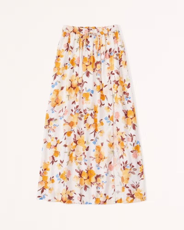 Women's Resort Tie-Waist Maxi Skirt | Women's Clearance | Abercrombie.com