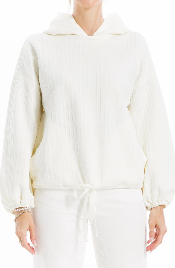 Textured Puff Sleeve Pullover