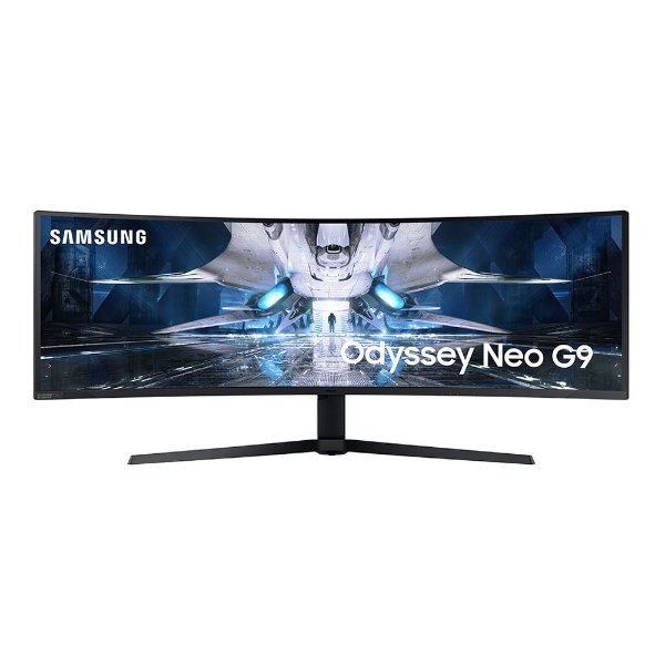 Odyssey Neo LS49AG952NNXZA G9 49" 5K DQHD (5120 x 1440) 240Hz UltraWide Curved Gaming Monitor FreeSync / G-Sync Compatible; HDR; HDMI DisplayPort; Flicker-Free