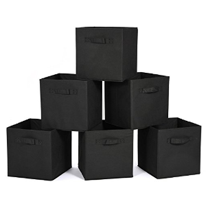 MaidMAX 家用可折叠收纳箱 黑色 6个装