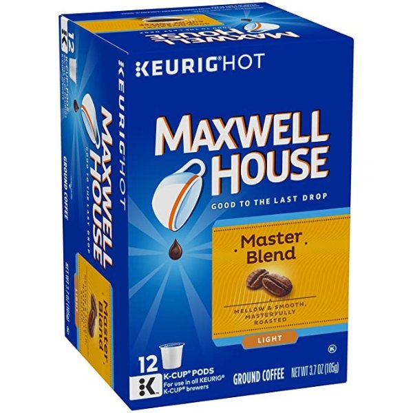 Master Blend Light Roast K-Cup Coffee Pods (12 Pods)