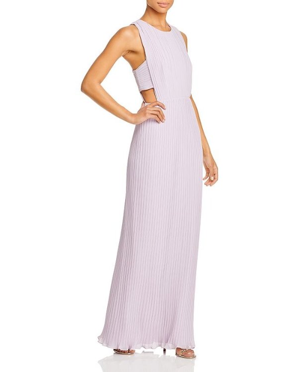 Raven Pleated Cutout Gown - 100% Exclusive