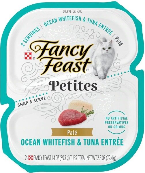 Fancy Feast Petites Pate Ocean Whitefish & Tuna Entree Wet Cat Food
