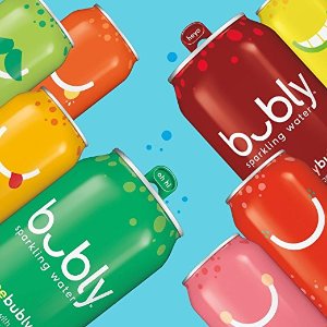 bubly Sparkling Water Sampler Variety Pack All 8 Flavors 12 Ounce Cans 18 Count