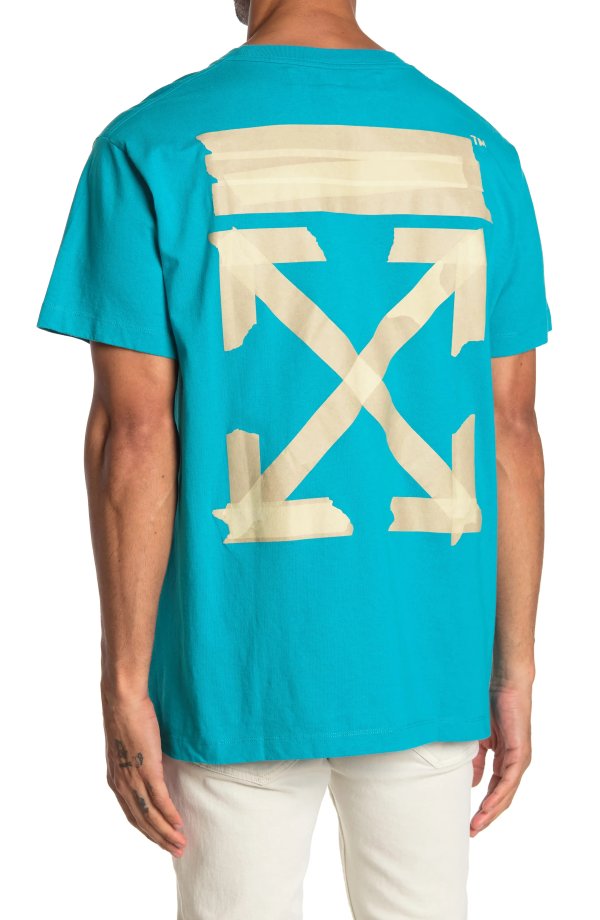 Tape Arrows Logo Knit T-Shirt