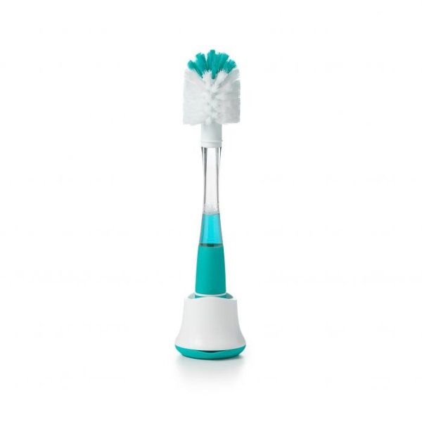 Soap Dispensing Bottle Brush with Stand