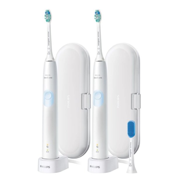 Philips Sonicare ProtectiveClean 4300 Rechargeable Toothbrush, 2 pk