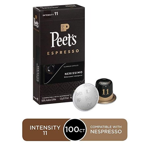 Peet's Nerissimo 意式浓缩 Nespresso 咖啡胶囊100颗