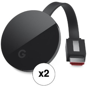 Google Chromecast Ultra - Black 2 pack