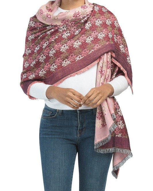 Town &amp; Country Jacquard Logo Scarf