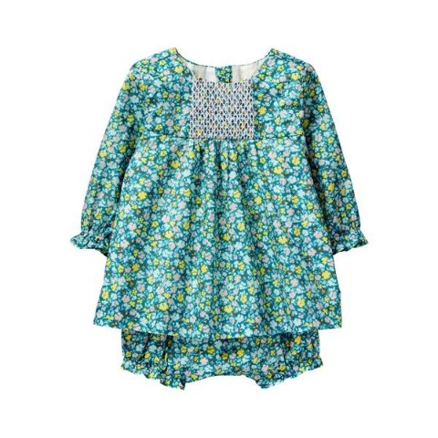 Janie and JackFloral Smocked Set