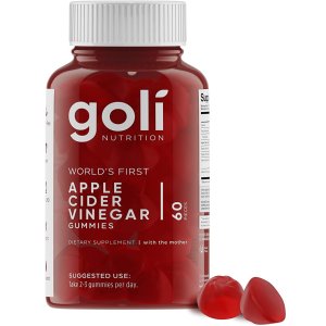 Today Only: Apple Cider Vinegar Gummy Vitamins by Goli Nutrition - Immunity & Detox - (1 Pack, 60 Count, with The Mother, Gluten-Free, Vegan, Vitamin B9, B12, Beetroot, Pomegranate)
