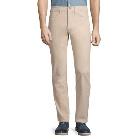 Slim Fit Garment-Dyed Five-Pocket Corduroy Pants