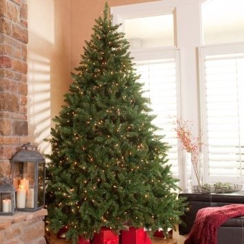 Classic Pine Pre-lit Pencil Christmas Tree