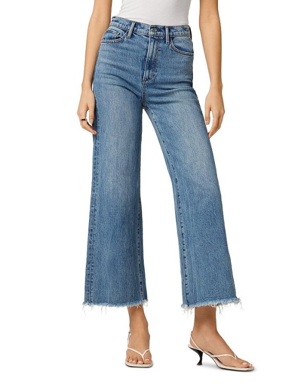 The Mia High Rise Wide Leg Ankle Jeans in Grandstand