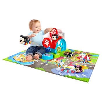 米奇小车玩具+宝宝游戏垫套装