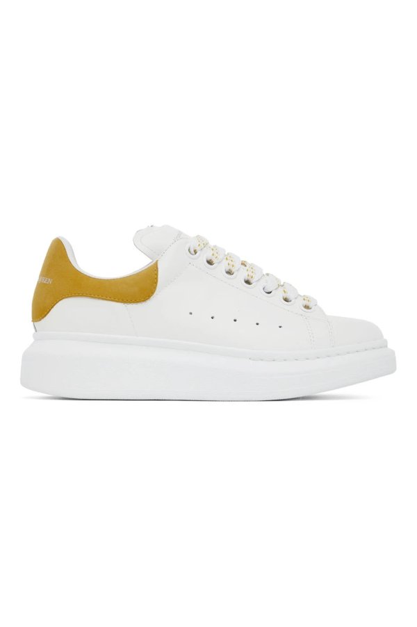 White & Yellow Oversized Sneakers