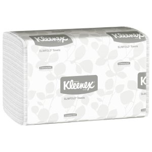 Hand Towels Kleenex Slimfold (04442) with Fast-Drying Absorbency Pockets, White, 90 Towels / Clip, 24 Packs