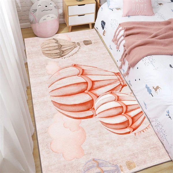 Retro Children's Room Carpet Mat Cartoon Animal Bedroom Bedside Blanket Cute Girl Room Non-slip Fully Household Floor Mat