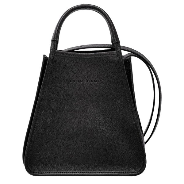 Le Foulonne S Handbag Black - Leather